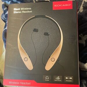 New in box sleek wireless stereo headset